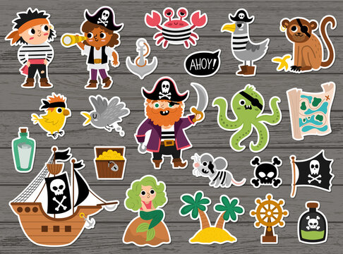 Pirate stickers 2024