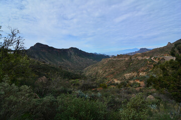 montagna simbolo roque il nublo gran canaria spagna