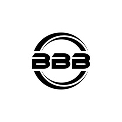 BBB letter logo design with white background in illustrator, vector logo modern alphabet font overlap style. calligraphy designs for logo, Poster, Invitation, etc.