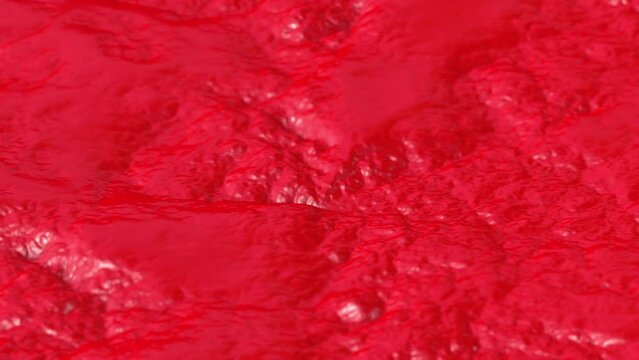 Granulated Lumpy red Liquid Background