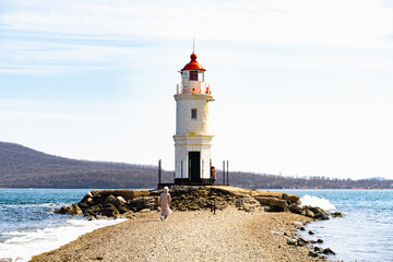 Fototapeta premium lighthouse on the island of island