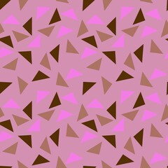 Geometric seamless triangle pattern for fabrics and textiles and packaging and gifts and cards and linens and kids