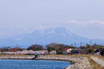 日本の鳥取県の美しい大山