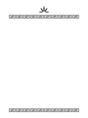 シンプルな中華風のフレーム　縦位置　ブラック