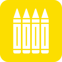 Crayons Vector Icon Design Illustration