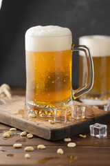 cold fresh beer in a glass