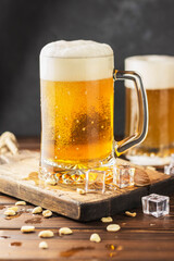 cold fresh beer in a glass