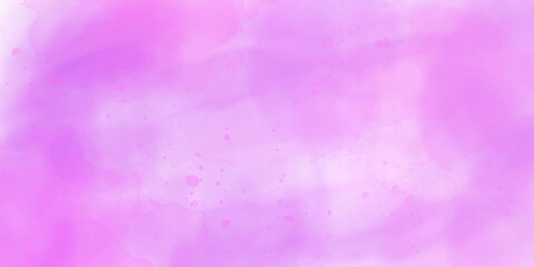 Pastel purple color wet effect hand drawn canvas aquarelle background. Light smooth pink, purple shades and blue watercolor paper textured illustration for grunge design, vintage card, retro templates