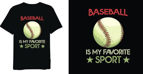 Baseball Gaming Vintage T-shirt Design 