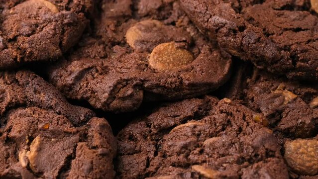 Fresh Chocolate, orange chip cookies. Rotating video