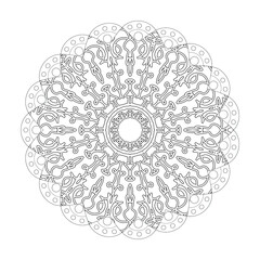 Circular pattern mandala art decoration elements.
