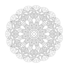 Circular pattern mandala art decoration elements.
