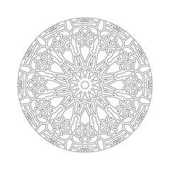 Circular pattern mandala art decoration elements.