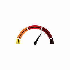 Speedometer vector graphic design illustration template
