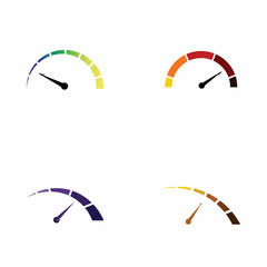 Speedometer vector graphic design illustration template