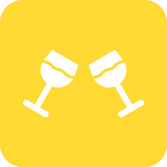 Wine glass Vector Icon Design Illustration