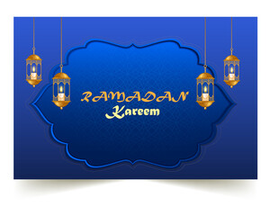 Moslem Islam Eid Mubarak Celebration Day Greeting Card
