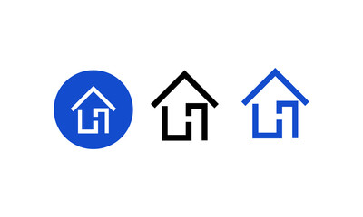 house flat icon vector illustration collection, eps ai format, 100% editable 