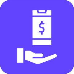 Mobile Banking Vector Icon Design Illustration