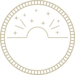 文字スペース　見出し　フレーム　枠　罫線　シンプル　星　輝く