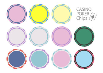 カジノポーカーチップ（JPEG）
