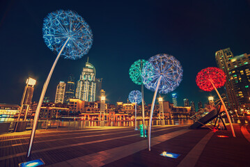 Dubai flower lanterns