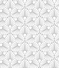 Fototapeta na wymiar Vector seamless texture. Modern geometric background with curly tiles.