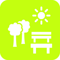 Park Vector Icon Design Illustration