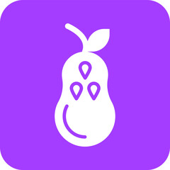 Pear Vector Icon Design Illustration