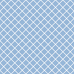 Seamless geometric background. Background of blue squares on a white background. Editable vector.