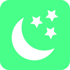 Moon Vector Icon Design Illustration