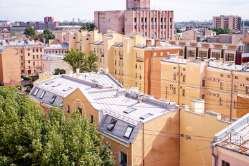 Cityscape. Roof top view. Saint-Petersburg, Russia.
