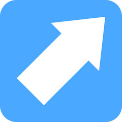 Top right Vector Icon Design Illustration