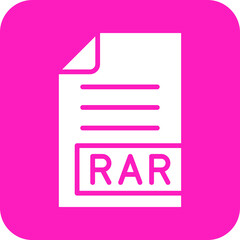 Fototapeta premium RAR Vector Icon Design Illustration