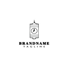 boom logo cartoon design template icon black isolated vector illustration
