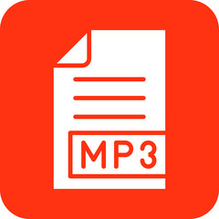 MP3 Vector Icon Design Illustration