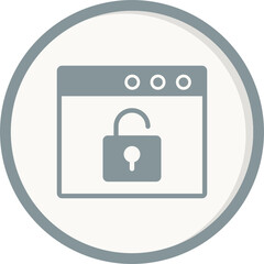 Browser Unlock Icon