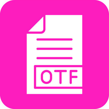 OTF Vector Icon Design Illustration