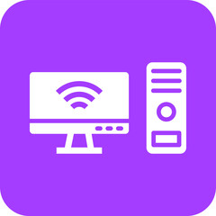Computer Vector Icon Design Illustration