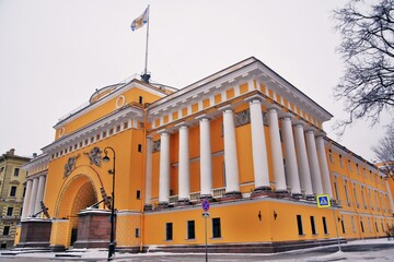 Admiralty building in Saint-Petersburg, Russia