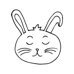 rabbit, bunny, easter, cartoon, animal, vector, illustration, hare, set, fun, holiday, cute, art, egg, pet, spring, card, happy, pink, funny, character, design, ears, nature, drawingkids, friendship, 