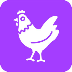 Chicken Vector Icon Design Illustration