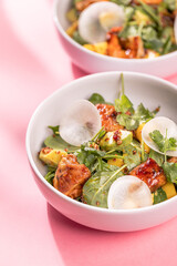 Refreshing Tropical Fruit Salad with Shrimp and Salmon