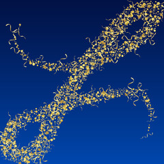 Golden Serpentine Celebrate Vector Blue
