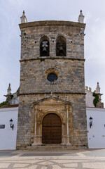 view of the historic Santa Maria Magdalena church in the old town of Olivenza