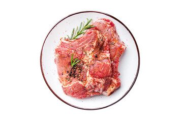 pork raw steak meat beef fresh meal food diet snack on the table copy space food background keto or paleo diet