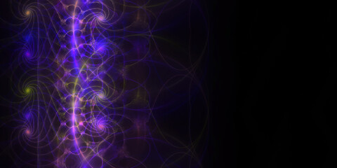 Digitaler Hologramm Hintergrund aus Fraktal