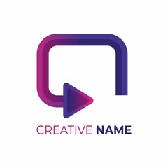 box logo vector design with arrows
