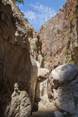 Fototapeta na wymiar Deep Saklikent canyon in Turkey