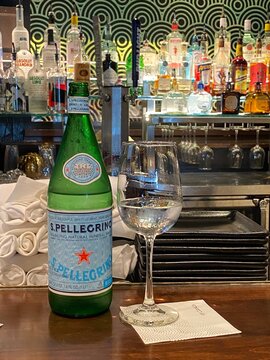 Pellegrino is an Italian natural mineral water brand, owned by the company Sanpellegrino S.p.A, part of Swiss company Nestlé since 1997. The principal production plant is located in San Pellegrino Ter